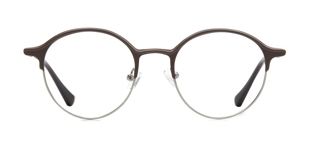 CARETTA CRTTA 7570-C4 Optik Genç,Yetişkin Erkek,Kadın,Unisex Yuvarlak Çerçeveli Metal - 1