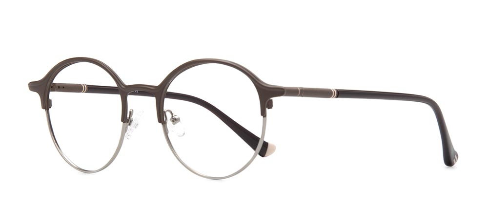 CARETTA CRTTA 7570-C4 Optik Genç,Yetişkin Erkek,Kadın,Unisex Yuvarlak Çerçeveli Metal - 2
