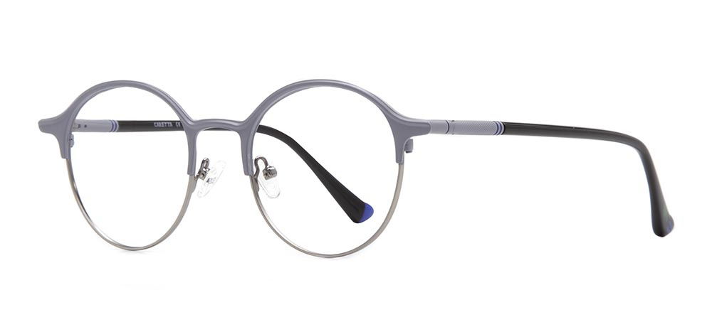 CARETTA CRTTA 7570-C5 Optik Genç,Yetişkin Erkek,Kadın,Unisex Yuvarlak Çerçeveli Metal - 2