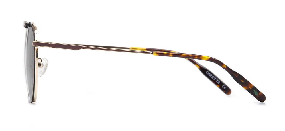 CARETTA CRTTA 7574-C1 Optik,Klipsli Genç,Yetişkin Erkek,Kadın,Unisex Oval Çerçeveli Metal - 3