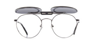 CARETTA CRTTA 7574-C2 Clipon,Optik Genç,Yetişkin Erkek,Kadın,Unisex Oval Çerçeveli Metal - CARETTA