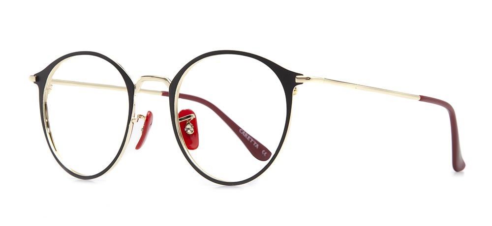 CARETTA CRTTA 7575-C4 Optik Genç Erkek,Kadın,Unisex Oval Çerçeveli Metal - 2