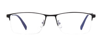 CARETTA CRTTA 7578-C1 Optik Genç Erkek Köşeli Yarım Çerçeveli Metal 