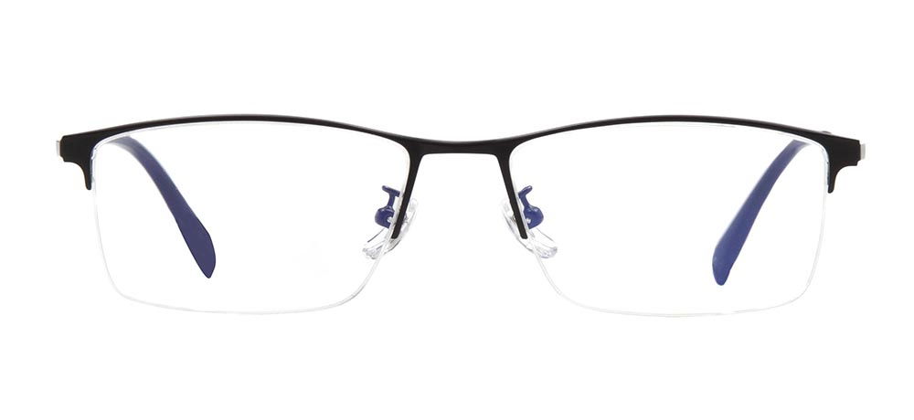 CARETTA CRTTA 7578-C2 Optik Genç Erkek Köşeli Yarım Çerçeveli Metal - 1