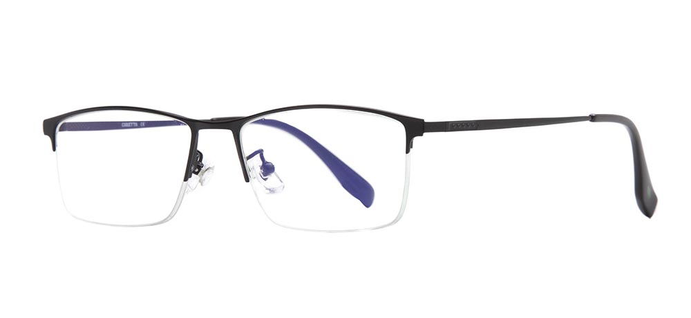 CARETTA CRTTA 7578-C2 Optik Genç Erkek Köşeli Yarım Çerçeveli Metal - 2