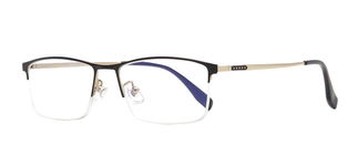 CARETTA CRTTA 7578-C3 Optik Genç Erkek Köşeli Yarım Çerçeveli Metal - CARETTA (1)