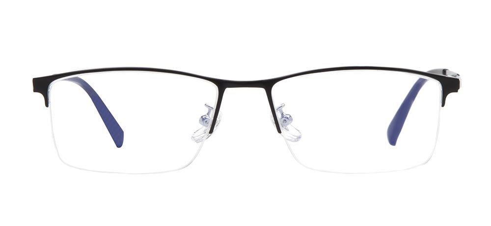 CARETTA CRTTA 7578-C4 Optik Genç Erkek Köşeli Yarım Çerçeveli Metal - 1