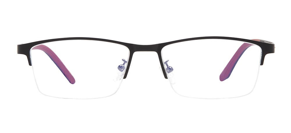 CARETTA CRTTA 7580-C1 Optik Genç Erkek Köşeli Yarım Çerçeveli Metal - 1