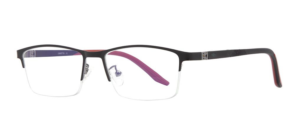 CARETTA CRTTA 7580-C1 Optik Genç Erkek Köşeli Yarım Çerçeveli Metal - 2