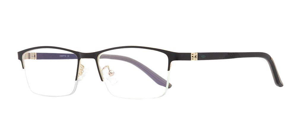 CARETTA CRTTA 7580-C3 Optik Genç Erkek Köşeli Yarım Çerçeveli Metal - 2