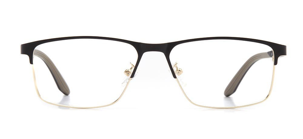 CARETTA CRTTA 7581-C3 Optik Genç Erkek Köşeli Çerçeveli Metal - 1