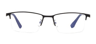 CARETTA CRTTA 7582-C1 Optik Genç Erkek Köşeli Yarım Çerçeveli Metal - CARETTA