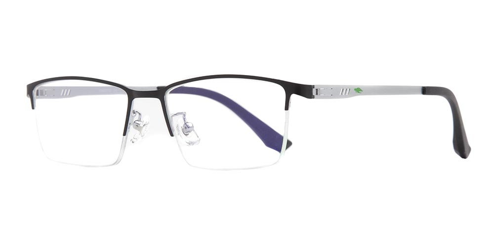CARETTA CRTTA 7582-C4 Optik Genç Erkek Köşeli Yarım Çerçeveli Metal - 2