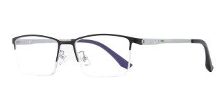 CARETTA CRTTA 7582-C4 Optik Genç Erkek Köşeli Yarım Çerçeveli Metal - CARETTA (1)