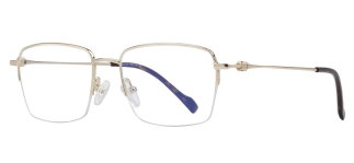 CARETTA CRTTA 7622-C.01 Optik Genç Erkek,Kadın,Unisex Köşeli Yarım Çerçeveli Titanyum - CARETTA (1)