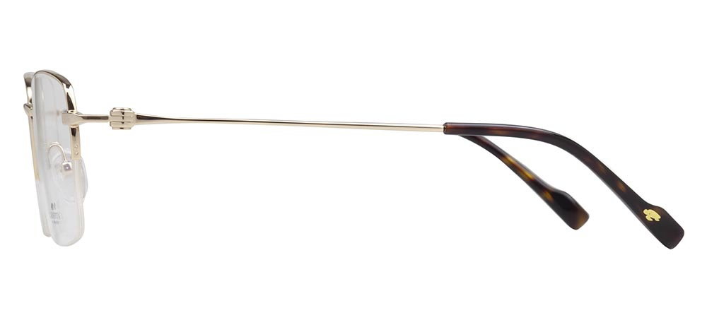 CARETTA CRTTA 7622-C.01 Optik Genç Erkek,Kadın,Unisex Köşeli Yarım Çerçeveli Titanyum - 3