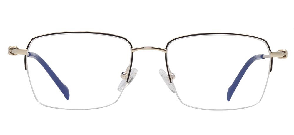 CARETTA CRTTA 7622-C.02 Optik Genç Erkek,Kadın,Unisex Köşeli Yarım Çerçeveli Grilamid TR90 - 1