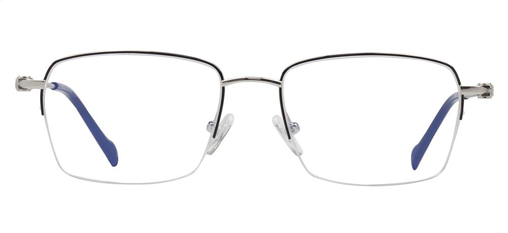 CARETTA CRTTA 7622-C.03 Optik Genç Erkek,Kadın,Unisex Köşeli Yarım Çerçeveli Titanyum - 1