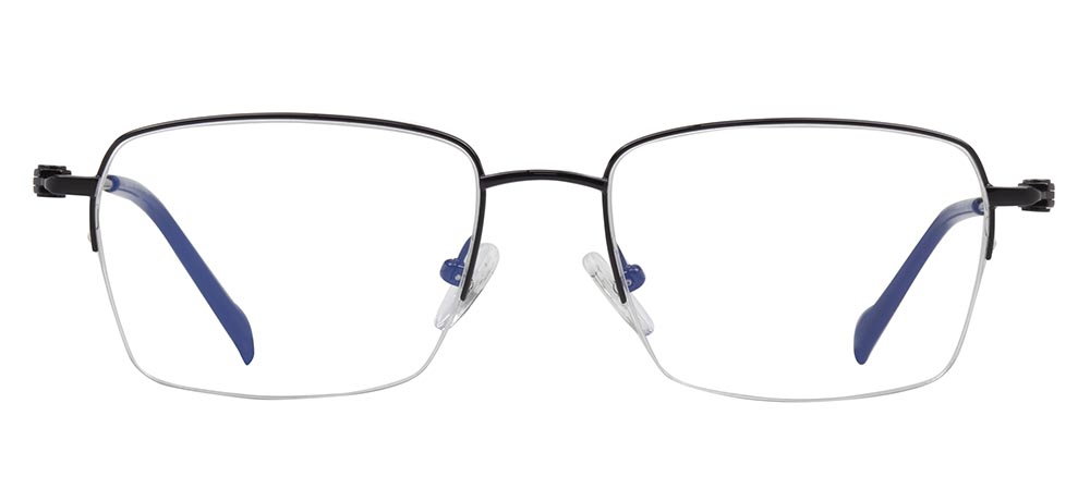 CARETTA CRTTA 7622-C.05 Optik Genç Erkek,Kadın,Unisex Köşeli Yarım Çerçeveli Titanyum - 1