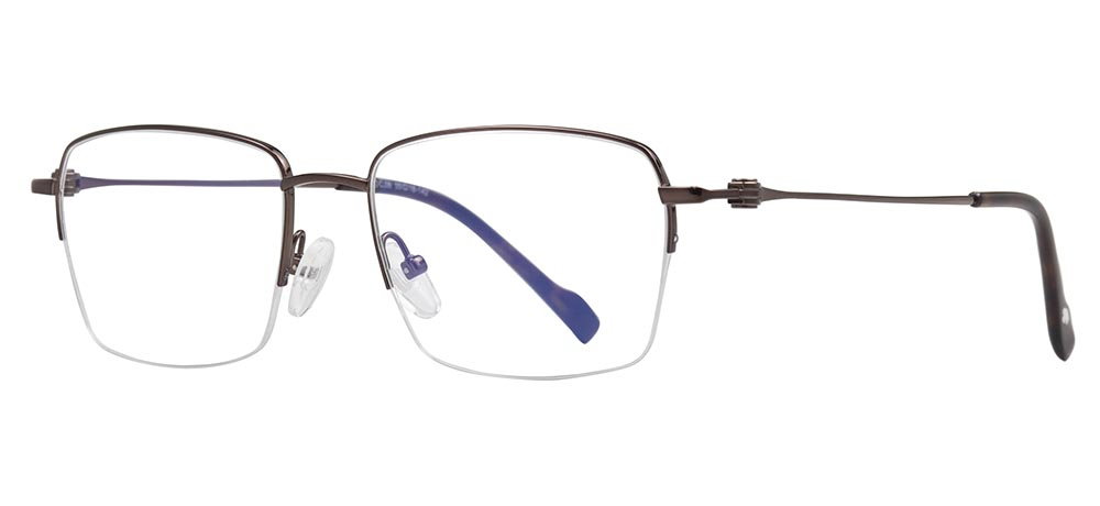 CARETTA CRTTA 7622-C.06 Optik Genç Erkek,Kadın,Unisex Köşeli Yarım Çerçeveli Titanyum - 2