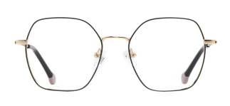 CARETTA CRTTA 7632-C.01 Optik Genç Kadın Geometrik Çerçeveli Titanyum - CARETTA