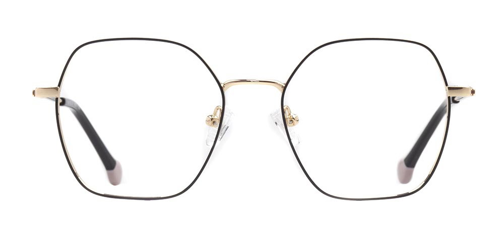 CARETTA CRTTA 7632-C.01 Optik Genç Kadın Geometrik Çerçeveli Titanyum - 1