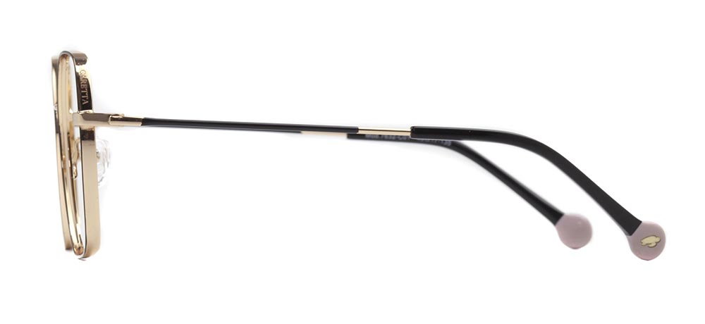 CARETTA CRTTA 7632-C.01 Optik Genç Kadın Geometrik Çerçeveli Titanyum - 3