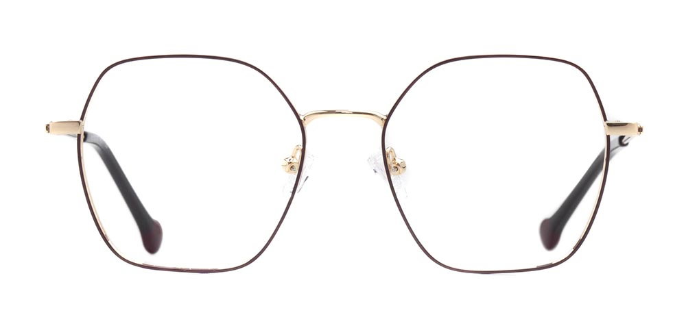 CARETTA CRTTA 7632-C.02 Optik Genç Kadın Geometrik Çerçeveli Titanyum - 1