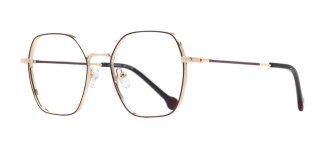 CARETTA CRTTA 7632-C.02 Optik Genç Kadın Geometrik Çerçeveli Titanyum - CARETTA (1)