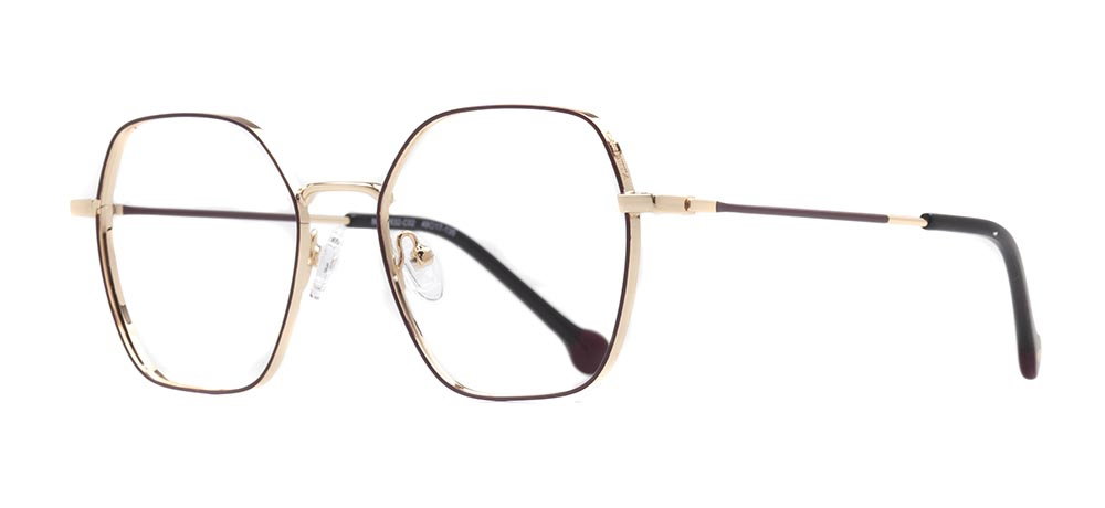 CARETTA CRTTA 7632-C.02 Optik Genç Kadın Geometrik Çerçeveli Titanyum - 2