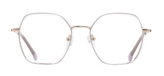 CARETTA CRTTA 7632-C.03 Optik Genç Kadın Geometrik Çerçeveli Titanyum - CARETTA