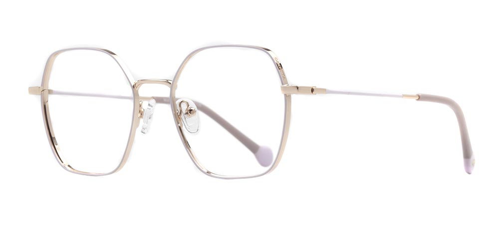 CARETTA CRTTA 7632-C.03 Optik Genç Kadın Geometrik Çerçeveli Titanyum - 2
