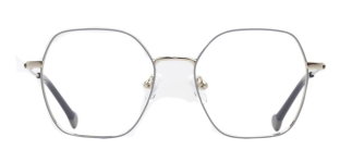 CARETTA CRTTA 7632-C.04 Optik Genç Kadın Geometrik Çerçeveli Titanyum - CARETTA