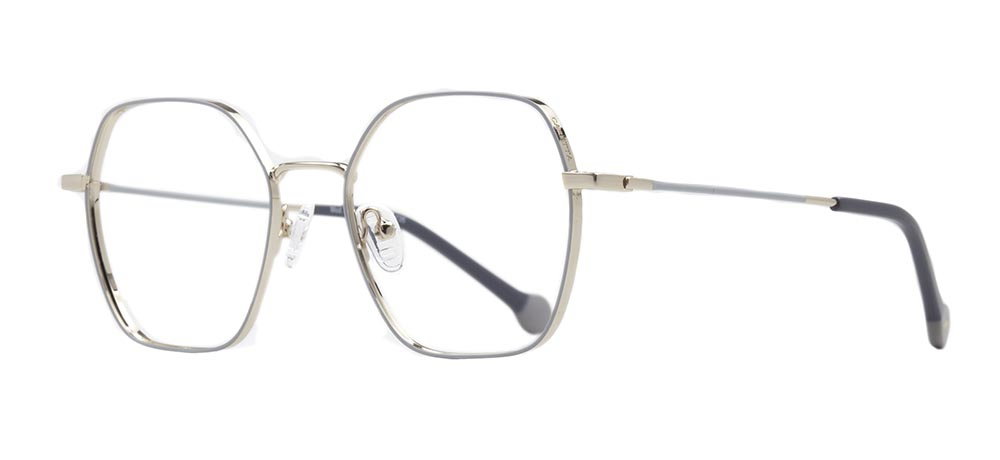 CARETTA CRTTA 7632-C.04 Optik Genç Kadın Geometrik Çerçeveli Titanyum - 2