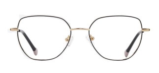 CARETTA CRTTA 7633-C.01 Optik Genç Kadın Geometrik Çerçeveli Titanyum - CARETTA