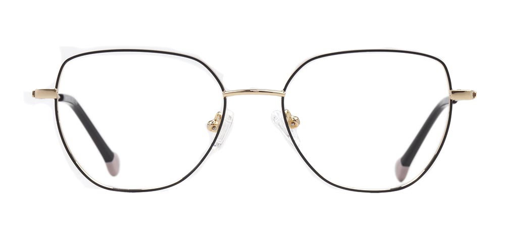 CARETTA CRTTA 7633-C.01 Optik Genç Kadın Geometrik Çerçeveli Titanyum - 1