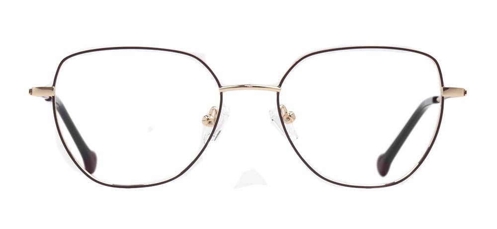 CARETTA CRTTA 7633-C.02 Optik Genç Kadın Geometrik Çerçeveli Titanyum - 1