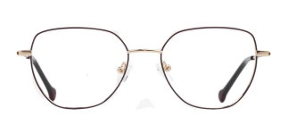 CARETTA CRTTA 7633-C.02 Optik Genç Kadın Geometrik Çerçeveli Titanyum - CARETTA