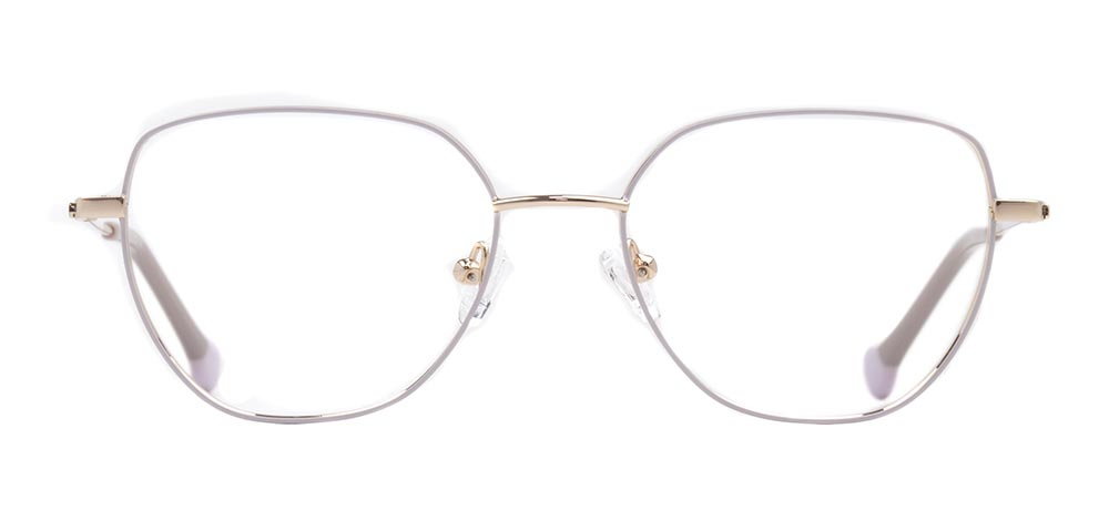 CARETTA CRTTA 7633-C.03 Optik Genç Kadın Geometrik Çerçeveli Titanyum - 1