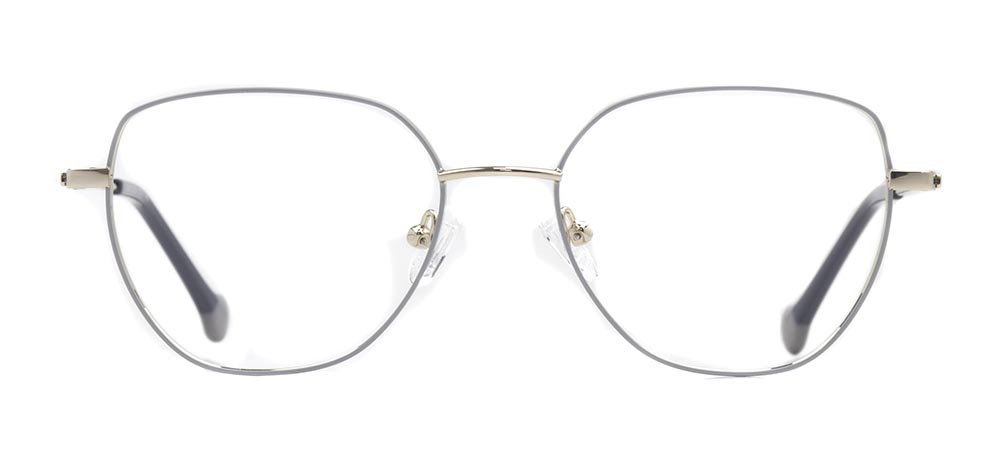 CARETTA CRTTA 7633-C.04 Optik Genç Kadın Geometrik Çerçeveli Titanyum - 1