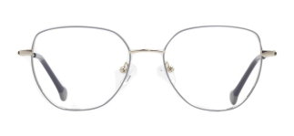 CARETTA CRTTA 7633-C.04 Optik Genç Kadın Geometrik Çerçeveli Titanyum - CARETTA