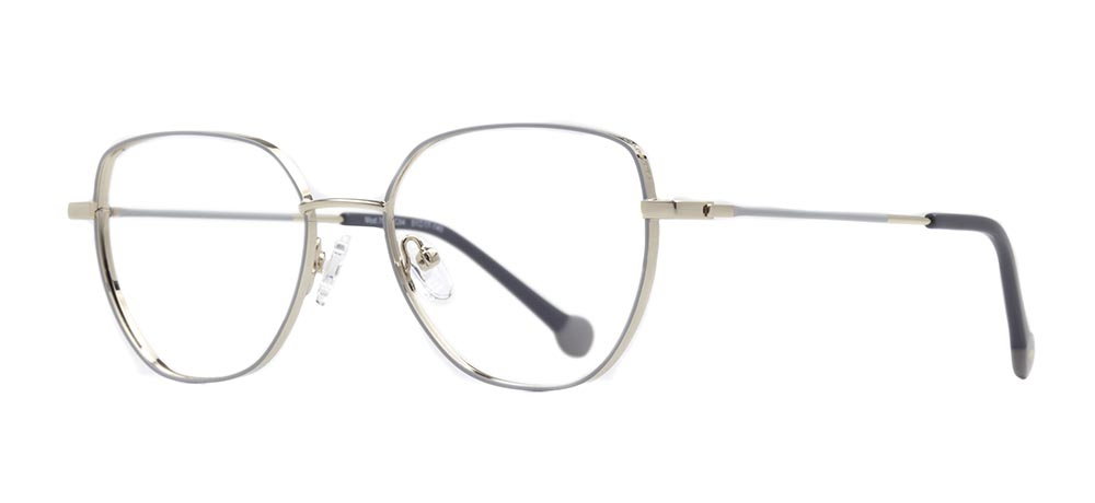 CARETTA CRTTA 7633-C.04 Optik Genç Kadın Geometrik Çerçeveli Titanyum - 2