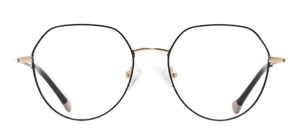 CARETTA CRTTA 7634-C.01 Optik Genç Kadın Geometrik Çerçeveli Titanyum - 1