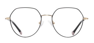 CARETTA CRTTA 7634-C.01 Optik Genç Kadın Geometrik Çerçeveli Titanyum - CARETTA
