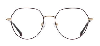CARETTA CRTTA 7634-C.02 Optik Genç Kadın Geometrik Çerçeveli Titanyum - CARETTA
