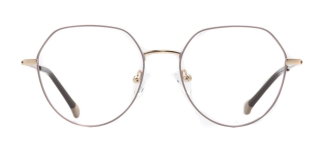 CARETTA CRTTA 7634-C.03 Optik Genç Kadın Geometrik Çerçeveli Titanyum - CARETTA