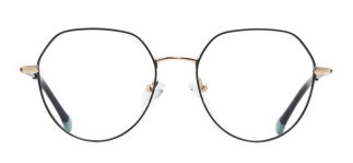 CARETTA CRTTA 7634-C.04 Optik Genç Kadın Geometrik Çerçeveli Titanyum - CARETTA