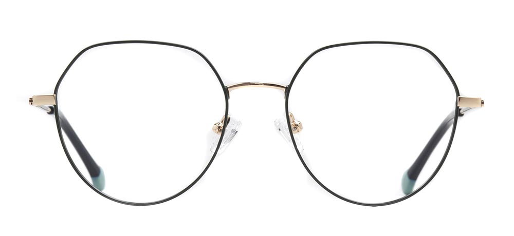 CARETTA CRTTA 7634-C.04 Optik Genç Kadın Geometrik Çerçeveli Titanyum - 1