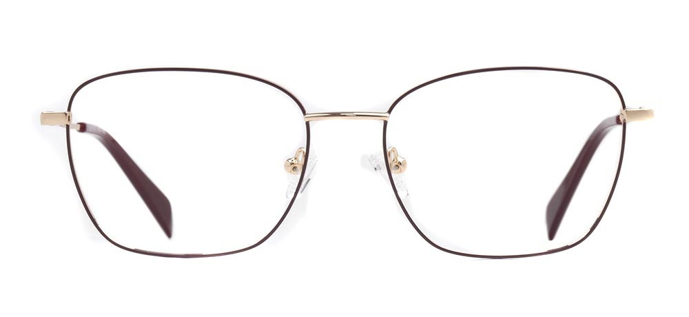 CARETTA CRTTA 7636-C.02 Optik Genç Kadın Yarı-Oval Çerçeveli Titanyum - 1