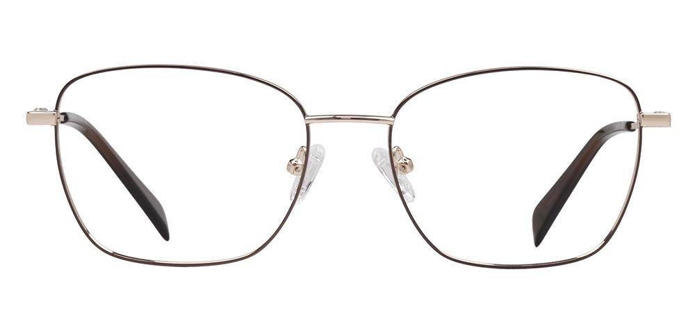 CARETTA CRTTA 7636-C.05 Optik Genç Kadın Köşeli Çerçeveli Titanyum - 1